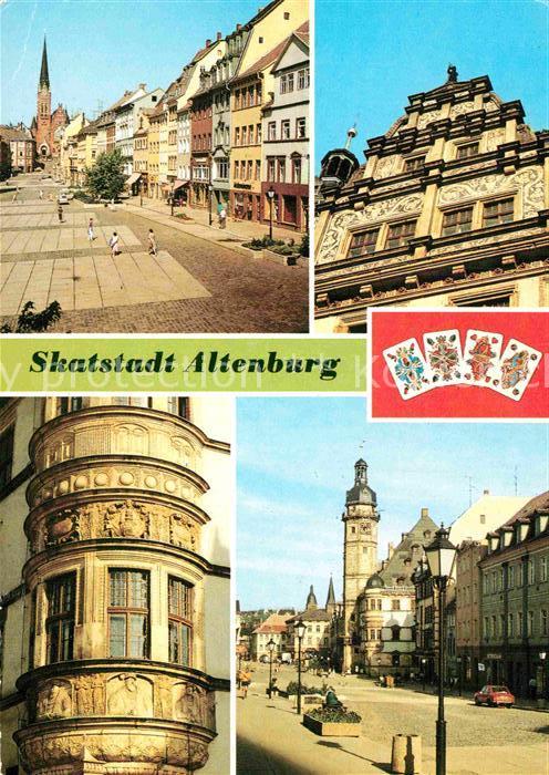 Altenburg Thueringen Markt Rathausgiebel Renaissance Erker R