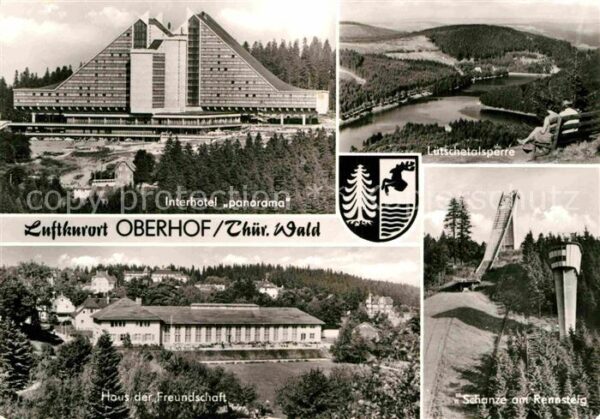 Oberhof Thueringen Schanze am Rennsteig Haus der Freundsch