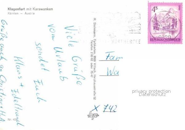 Klagenfurt Woerthersee Panorama mit Karawanken – Bild 2