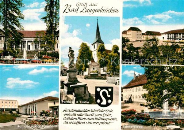 Bad Langenbruecken Bad Schoenborn Kurhaus Rathaus Kraichgauhalle Kurpark
