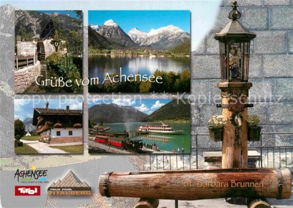 Achensee Panorama Bahnhof Anlegestelle Sankt Bar
