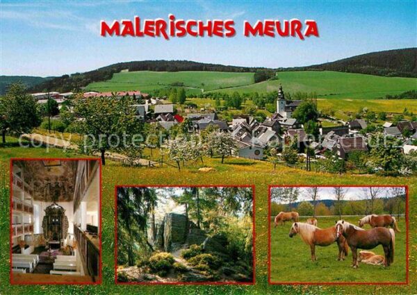 Meura Teilansicht Dorfkirche Meurasteine Hafl