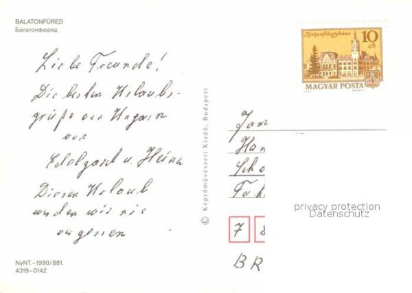 Balatonfuered Villa Denkmäler Kurpark Hotel – Bild 2