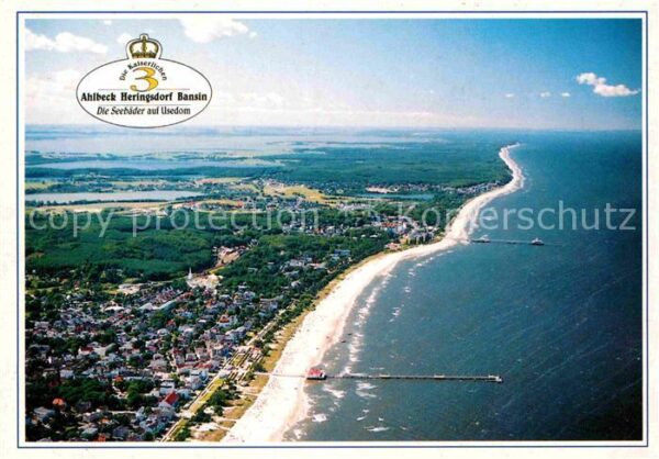 Usedom Fliegeraufnahme Ahlbeck Heringsdorf Ban