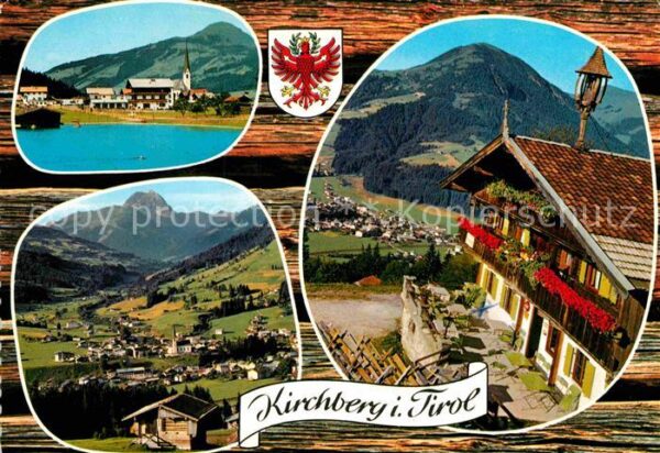 Kirchberg Tirol Badesee gegen Hohe Salve Rettenstein Bl