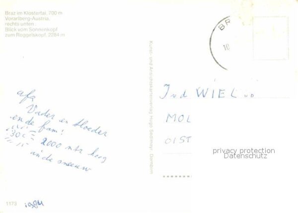 Braz Blick vom Sonnenkopf zum Roggelskopf – Bild 2