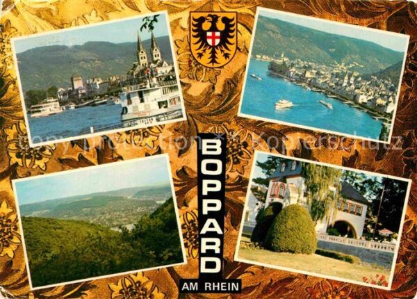 Boppard Rhein Fliegeraufnahme Kirche Rheinansicht Sch