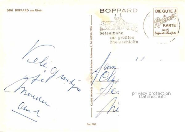 Boppard Rhein Fliegeraufnahme Kirche Rheinansicht Sch – Bild 2