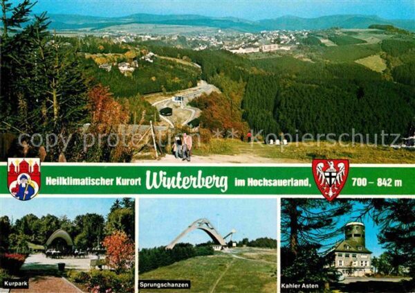 Winterberg Hochsauerland Panorama Kurpark Sprungschanzen Kahler