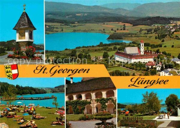 St Georgen Gailtal Fliegeraufnahme Kloster Badestrand Schl