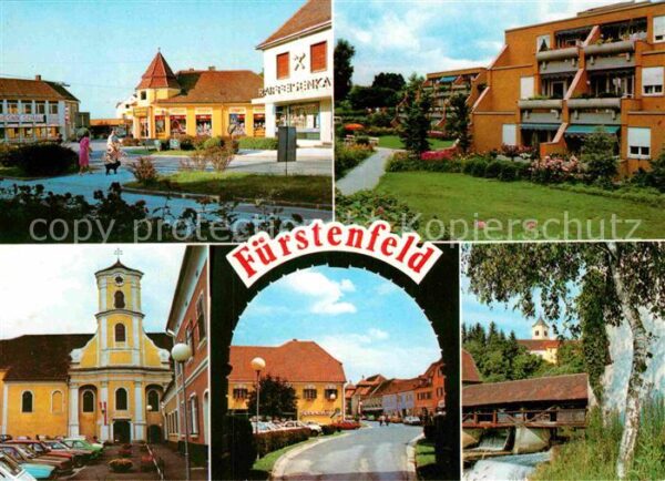 Fuerstenfeld Kirche Stadttor Bank Brücke