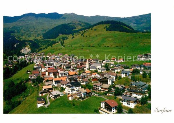 Serfaus Tirol Fliegeraufnahme