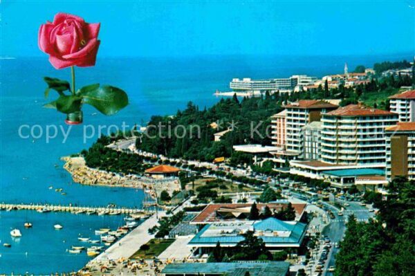 Portoroz Fliegeraufnahme Hafen