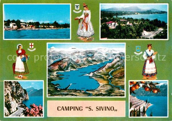 Lago di Garda Camping San Sivino Landkarte Bucht