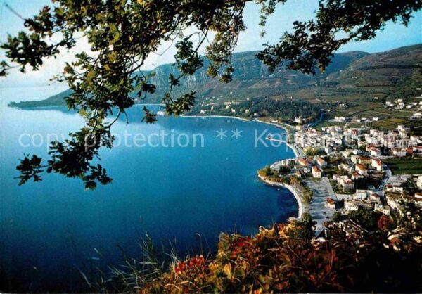 Garda Lago di Garda Gesamtansicht Golf und Landzunge San Vi