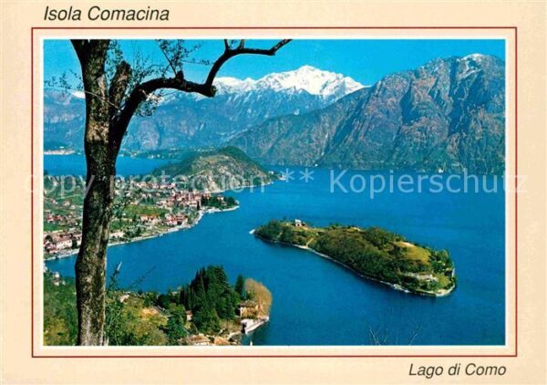 Isola Comacina Fliegeraufnahme