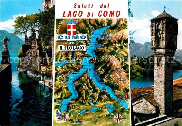 Como Lago di Como punta di Balbianello Torre Gotica