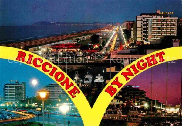 Riccione Nachtansicht