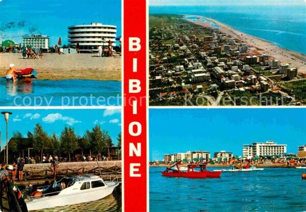 Bibione Fliegeraufnahme Strand Teilansicht