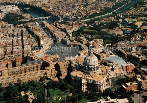 Roma Rom Fliegeraufnahme Petersplatz