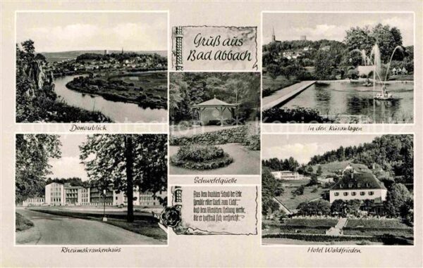 Bad Abbach Donaublick Schwefelquelle Kuranlagen Rh