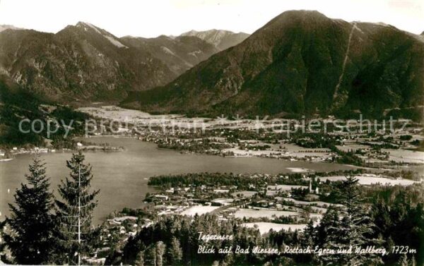 Tegernsee mit Bad Wiessee Rottach Egern und Wallb