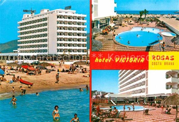Rosas Costa Brava Cataluna Hotel Victoria Strand Swimmingpool