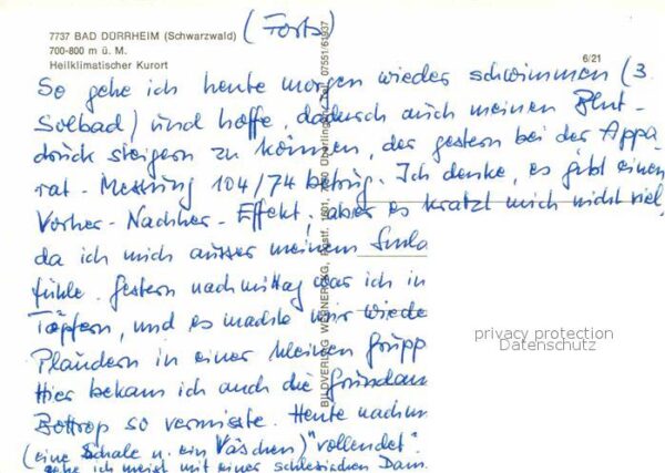 Bad Duerrheim Solbad Kurhaus Fontäne Kirche Schwanent – Bild 2