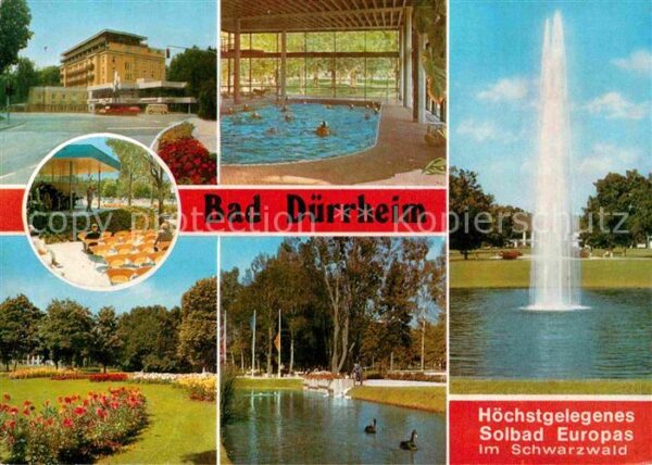 Bad Duerrheim Kurhaus Hallenbad Kurpark Fontäne