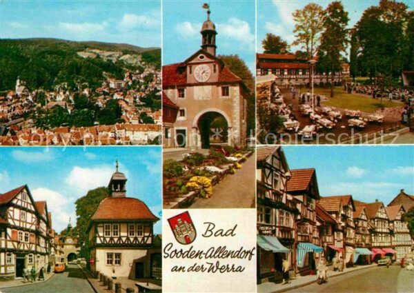 Bad Sooden-Allendorf Panorama Kuranlagen Ortsansichten