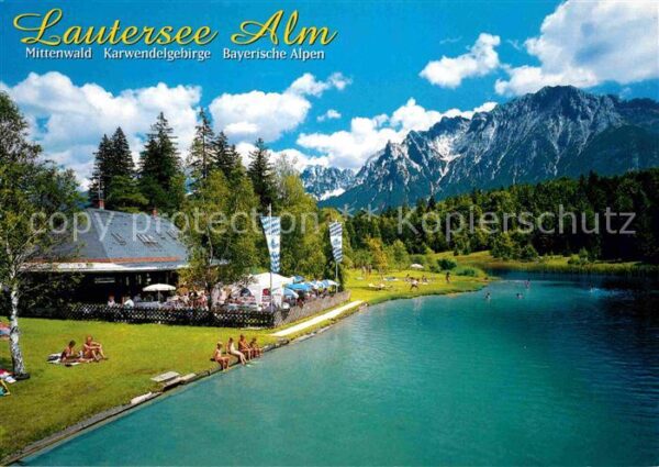 Mittenwald Bayern Lautersee Alm Karwendelgebirge