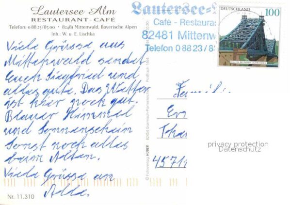 Mittenwald Bayern Lautersee Alm Karwendelgebirge – Bild 2