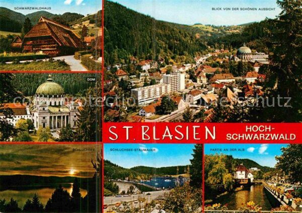 St Blasien Schwarzwaldhaus Schöne Aussicht Dom Sch