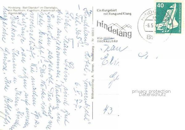 Hindelang mit Bad Oberdorf Rauhhorn Kugelhorn Kas – Bild 2