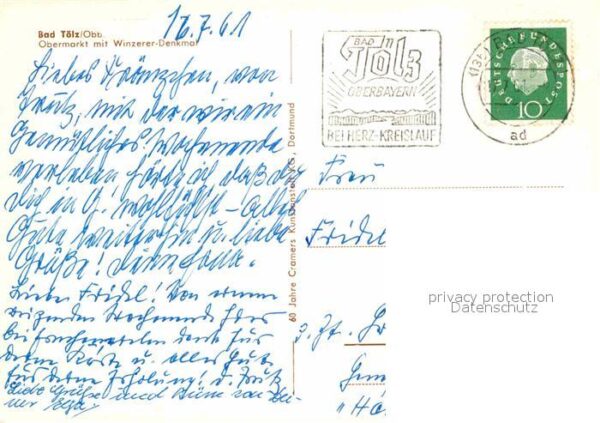 Bad Toelz Obermarkt mit Winzerer Denkmal – Bild 2