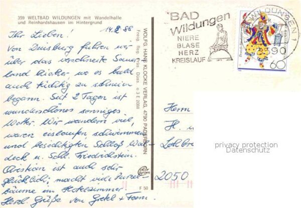 Bad Wildungen Fliegeraufnahme mit Wandelhalle und Rei – Bild 2