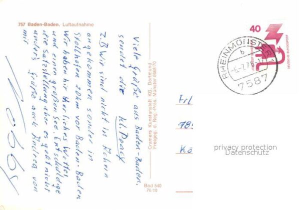 Baden-Baden Fliegeraufnahme – Bild 2
