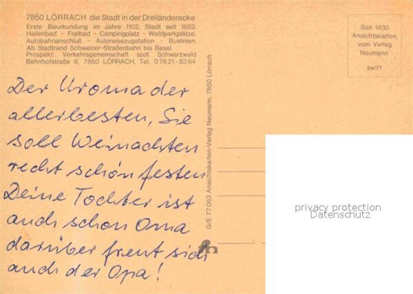 Loerrach Marktplatz Stetten Schweizer Grenze Sal – Bild 2