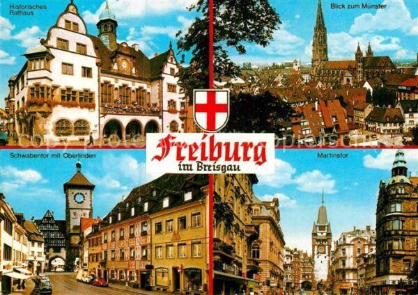 Freiburg Breisgau Rathaus Münster Schwabentor Oberlinden