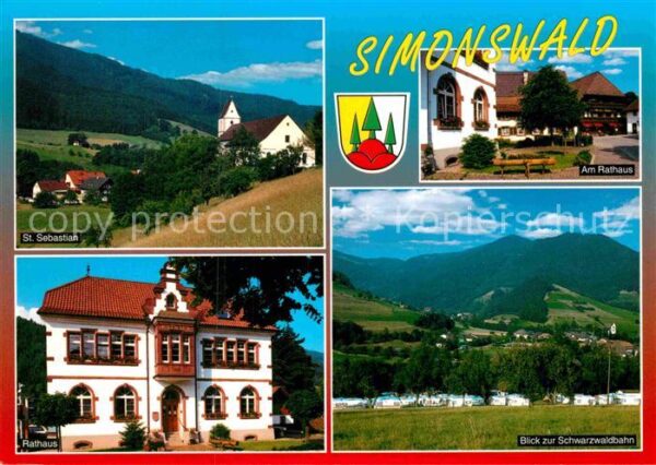 Simonswald St Sebastian Rathaus Schwarzwaldbahn Ca