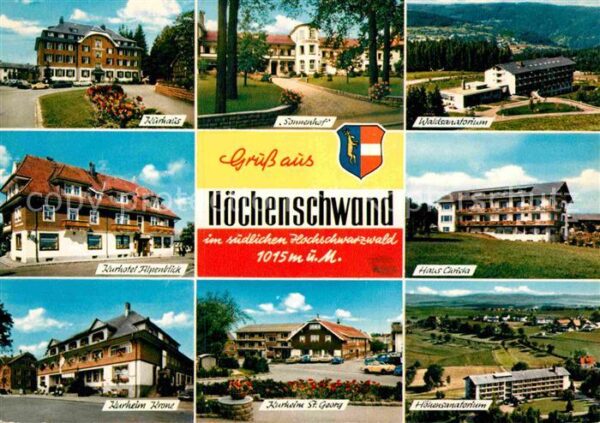 Hoechenschwand Kurhaus Sonnenhof Waldsanatorium Kurhot