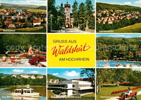 Waldshut-Tiengen Waldshut Oberes Tor Teilansicht Minigol