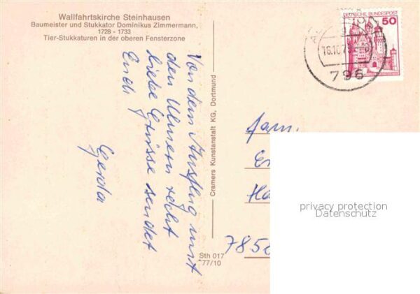Bad Schussenried Wallfahrtskirche Steinhausen Elster Eic – Bild 2