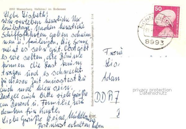 Wasserburg Bodensee Kirche Schloss Schwimmbad Sparkasse Boo – Bild 2