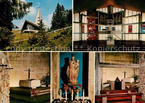 Feldberg Schwarzwald Kirche der Verklärung Christi Inneres A