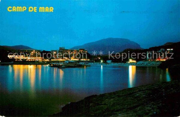 Camp de Mar bei Nacht