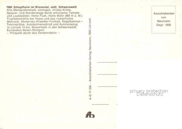 Schopfheim Brunnen Strassenpartie Schwimmbad Gebäu – Bild 2