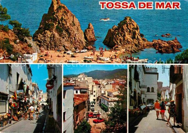 Tossa de Mar Strand Felsen Dorfmotive