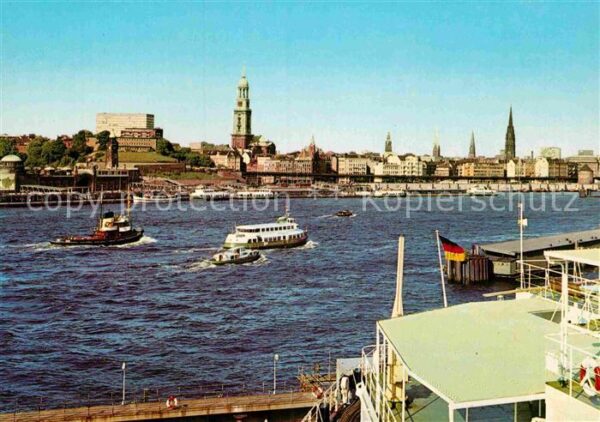 Hamburg Hafen und Stadtpanorama