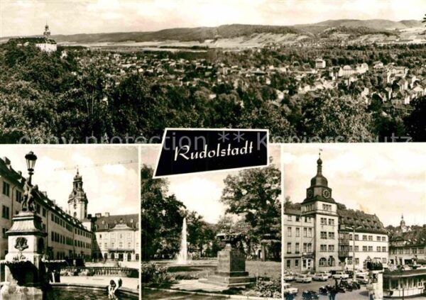 Rudolstadt Panorama Schlosshof Platz OdF Marktplat